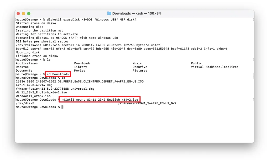 cach tao USB cai dat Windows 11 hoac 10 tu macOS 13