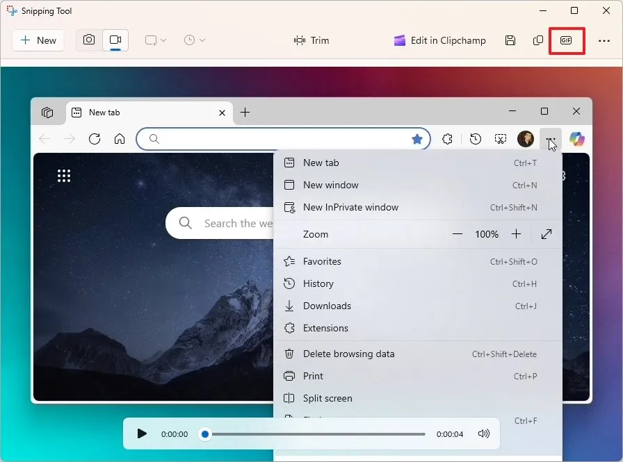Hướng dẫn cách tạo ảnh GIF trên Windows 11 bằng Snipping Tool 13 cach tao anh GIF tren Windows 11 bang Snipping Tool 2