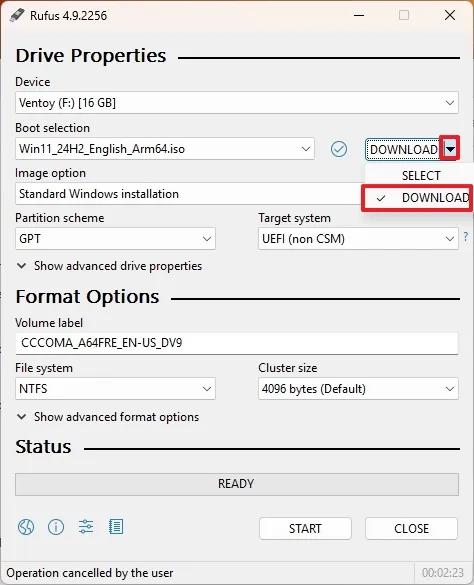 Hướng dẫn cách tạo usb cài đặt windows 11 arm64 (arm) bằng rufus 5 cach tao usb cai dat windows 11 arm64 arm bang rufus 1