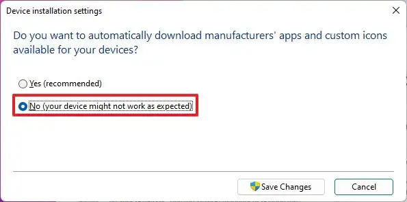 Hướng dẫn cách tắt tự động cài đặt driver trên Windows 11 10 cach tat tu dong cai dat driver tren Windows 11 4