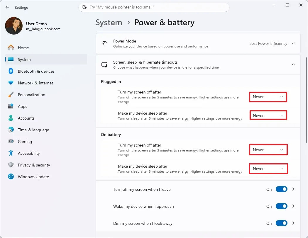 Hướng dẫn cách thay đổi cài đặt chế độ Sleep trên Windows 11 7 cach thay doi cai dat che do Sleep tren Windows 11 3
