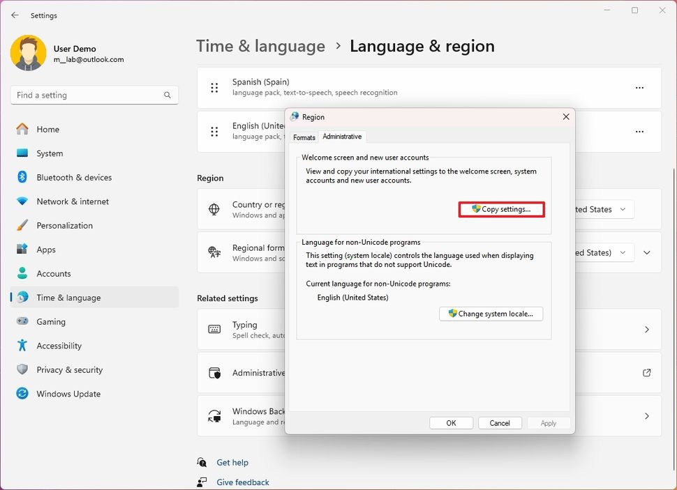 Hướng dẫn cách thay đổi ngôn ngữ hệ thống trên Windows 11 và Windows 10 40 cach thay doi ngon ngu he thong tren Windows 11 va Windows 10 13 1