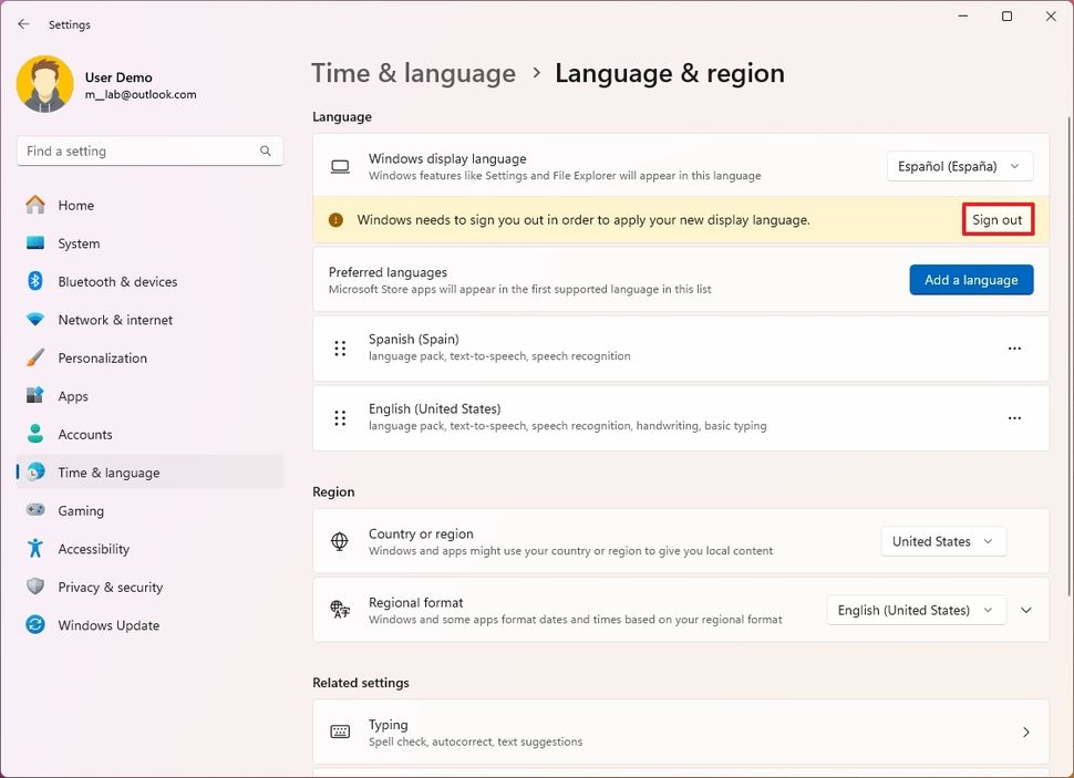 Hướng dẫn cách thay đổi ngôn ngữ hệ thống trên Windows 11 và Windows 10 33 cach thay doi ngon ngu he thong tren Windows 11 va Windows 10 20 1