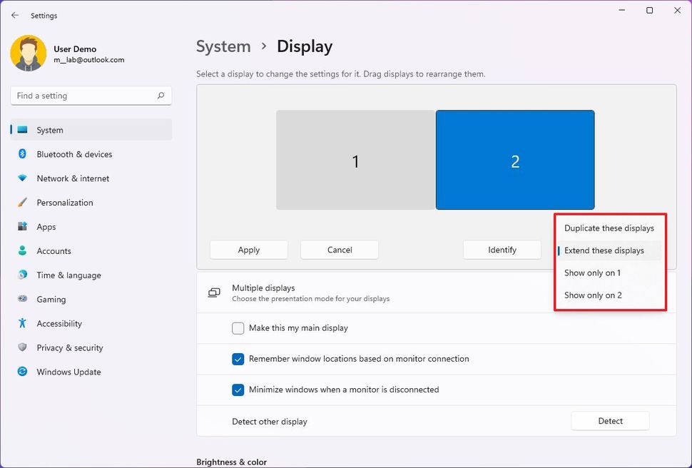 Hướng dẫn cách thiết lập nhiều màn hình trên Windows 11 và Windows 10 71 cach thiet lap nhieu man hinh tren Windows 11 va Windows 10 51