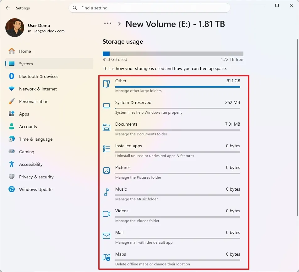 Hướng dẫn cách xem những gì đang chiếm dung lượng ổ cứng trên Windows 11 20 cach xem nhung gi dang chiem dung luong o cung tren Windows 11 8