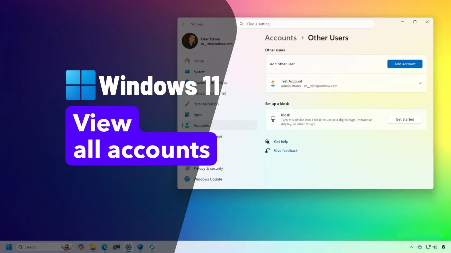 Hướng dẫn cách xem tất cả tài khoản người dùng trên Windows 11 1 cach xem tat ca tai khoan nguoi dung tren Windows 11 1