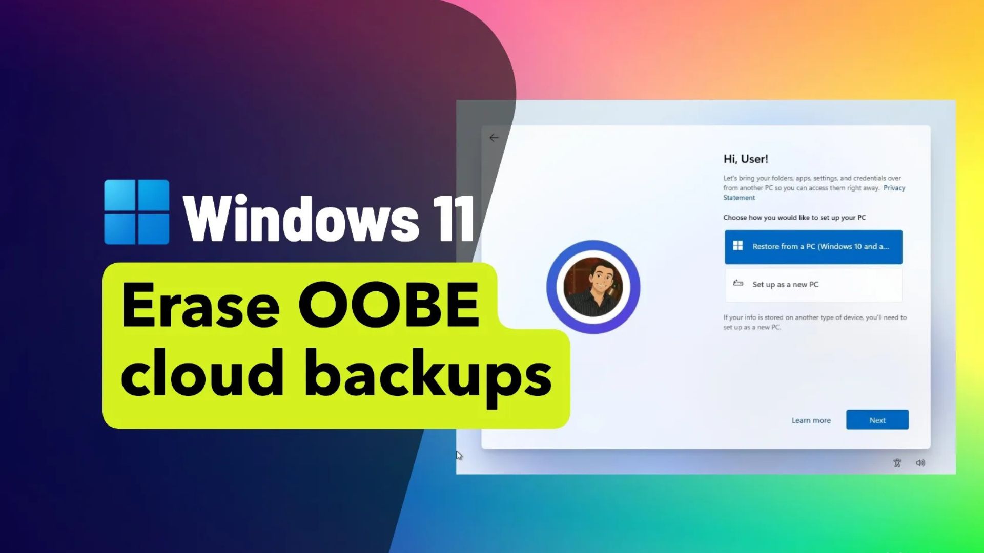 Hướng dẫn cách xóa bản sao lưu PC phục hồi OOBE trên Windows 11 1 cach xoa ban sao luu PC phuc hoi OOBE tren Windows 11 1