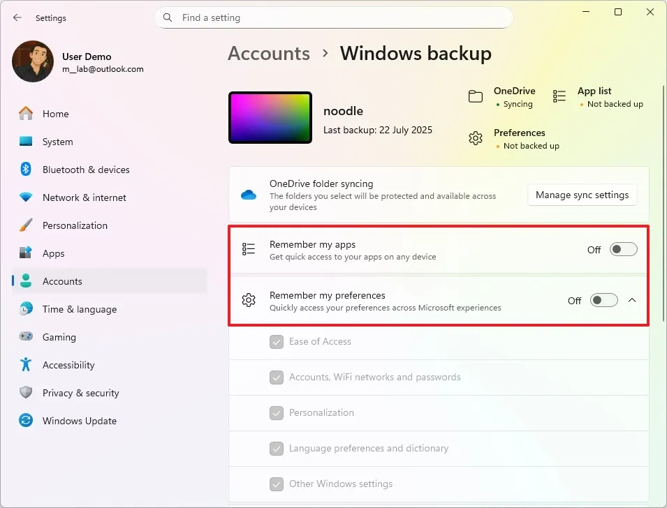 cach xoa ban sao luu PC phuc hoi OOBE tren Windows 11 6