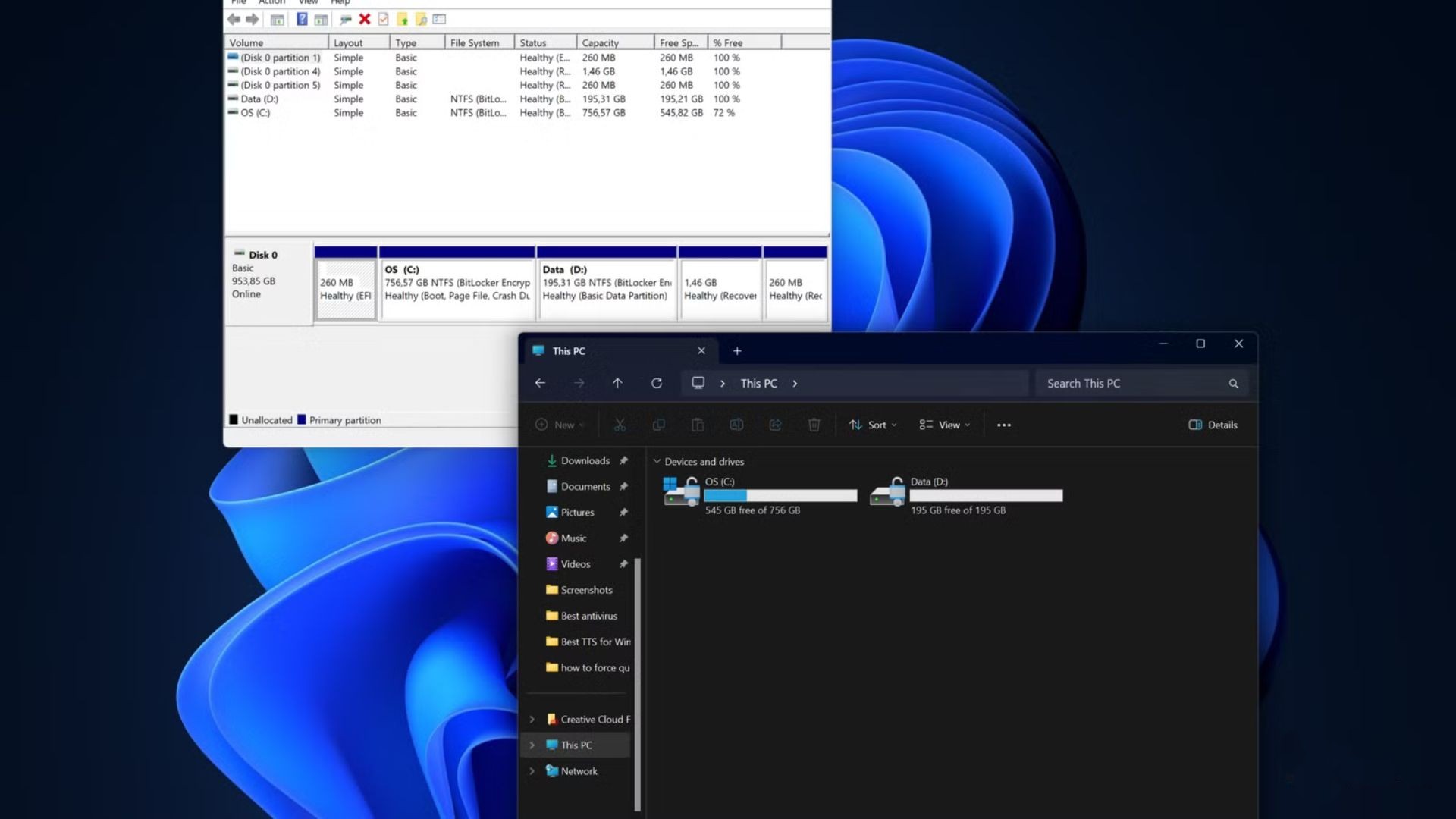 Hướng dẫn cách xóa phân vùng ổ cứng trên Windows 11 1 cach xoa phan vung o cung tren Windows 11 1