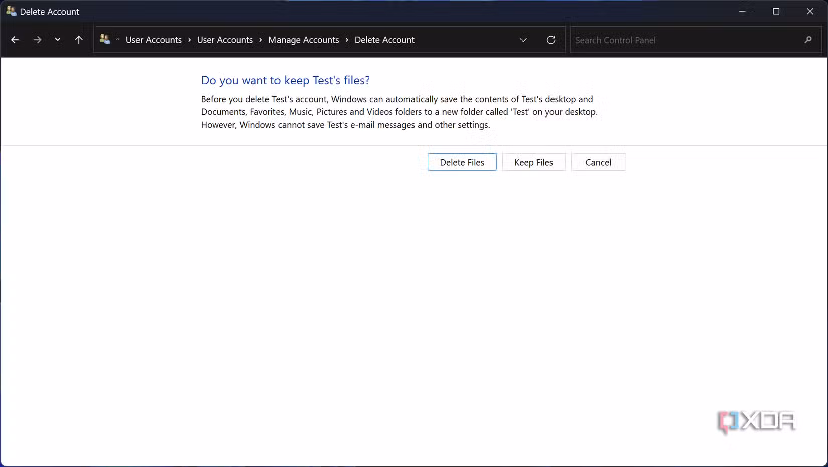 cach xoa tai khoan nguoi dung tren Windows 11 9