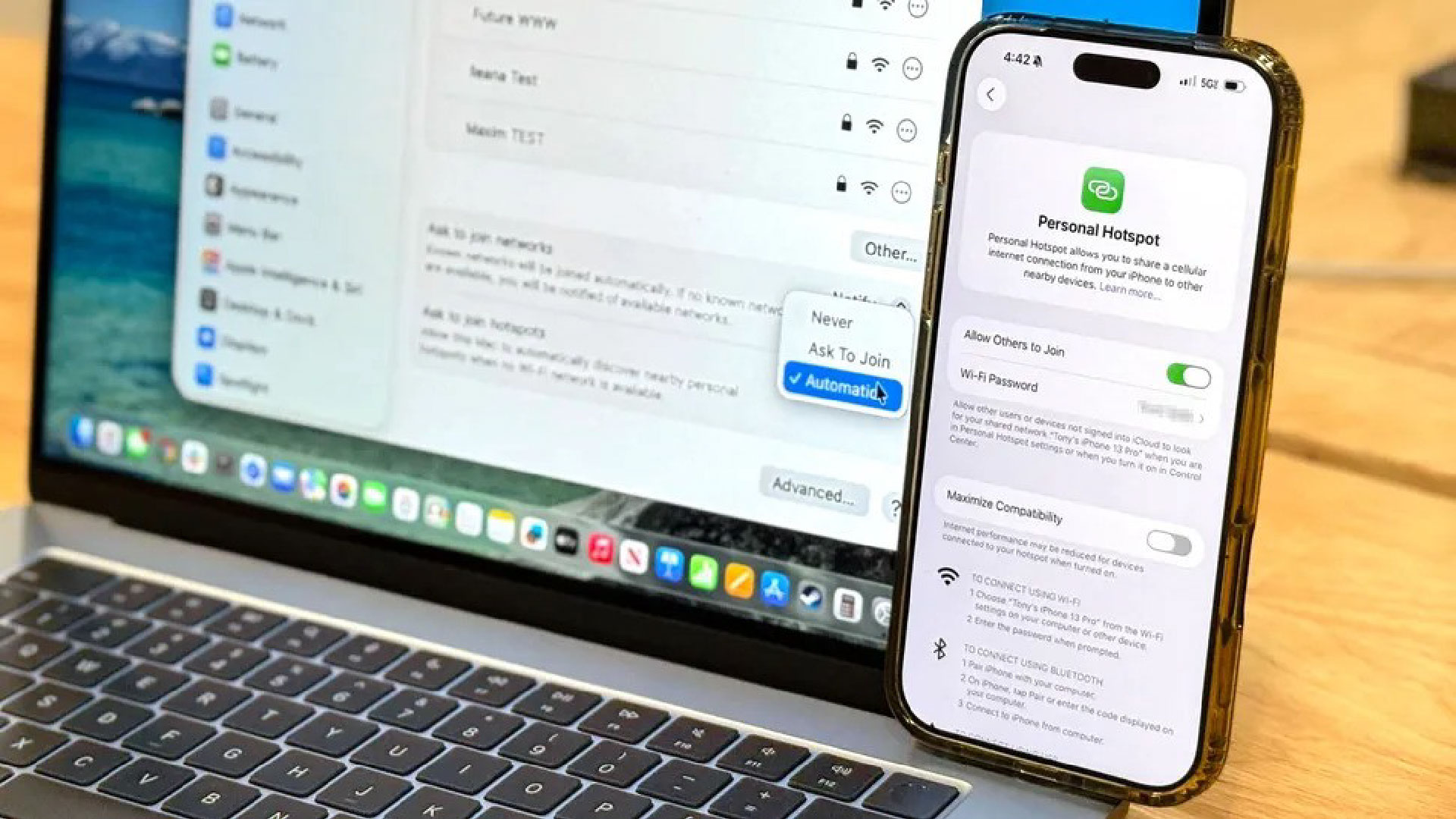macOS Tahoe 26 cuối cùng đã cho phép tự động kết nối với hotspot của iPhone – đây là cách thực hiện 1 ezgif 874fda2cddbec3 01