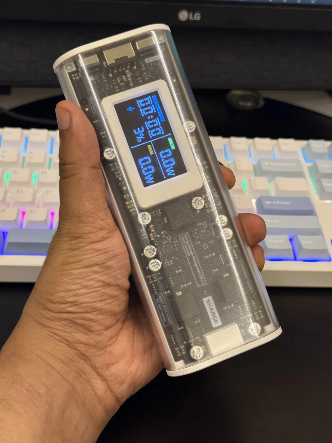 Shargeek 170: Pin dự phòng đỉnh cao với thiết kế tong suốt siêu độc đáo 14 pin du phong Shargeek 170 4