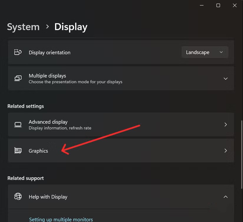 windows 11 display settings