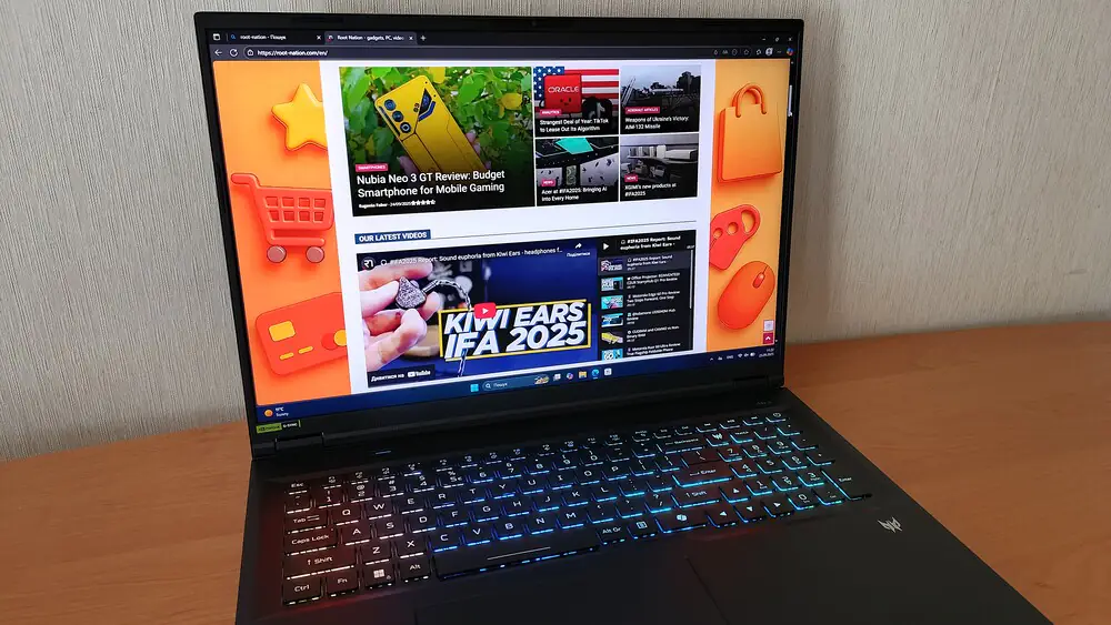 Đánh giá Acer Predator Helios Neo 18 AI PH18-72: Liệu chiếc laptop này có phải là "thiên đường" cho game thủ? 114 Acer Predator Helios Neo 18 AI PH18 72 1