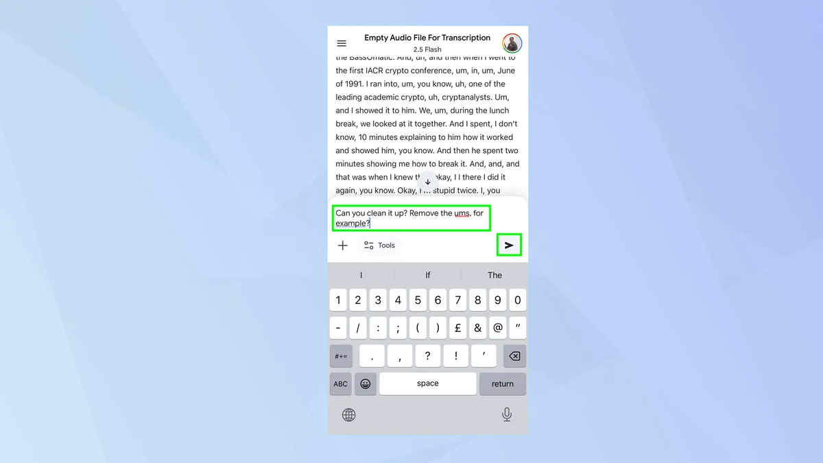 Chuyển âm thanh thành văn bản miễn phí với Google Gemini: Đây là cách thực hiện! 9 Chuyen am thanh thanh van ban mien phi voi Google Gemini 5