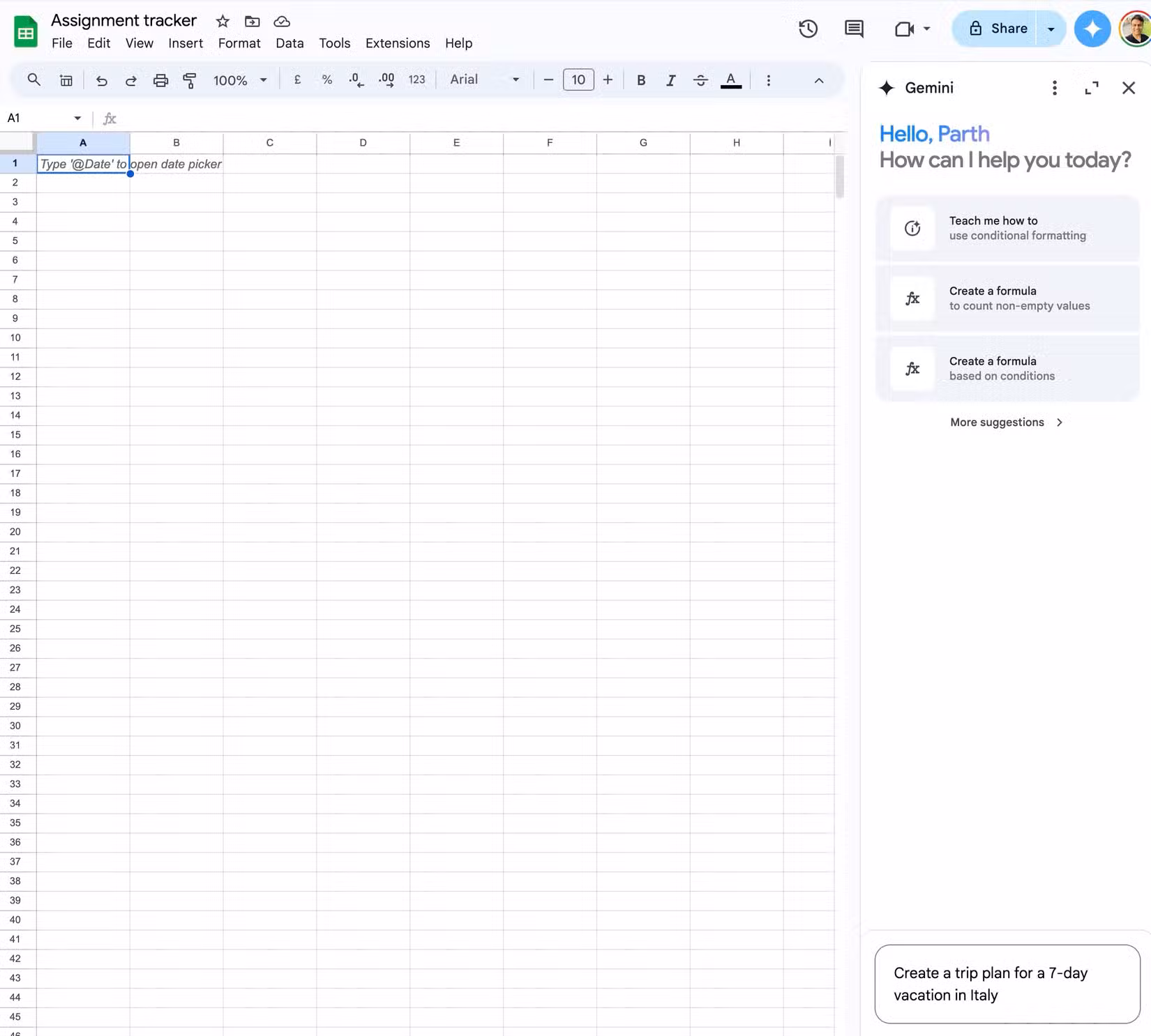 Google Sheets: Hướng dẫn 8 cách để tăng sức mạnh cho bảng tính của bạn với Gemini 15 Google Sheets Huong dan 8 cach de tang suc manh cho bang tinh cua ban voi Gemini 13
