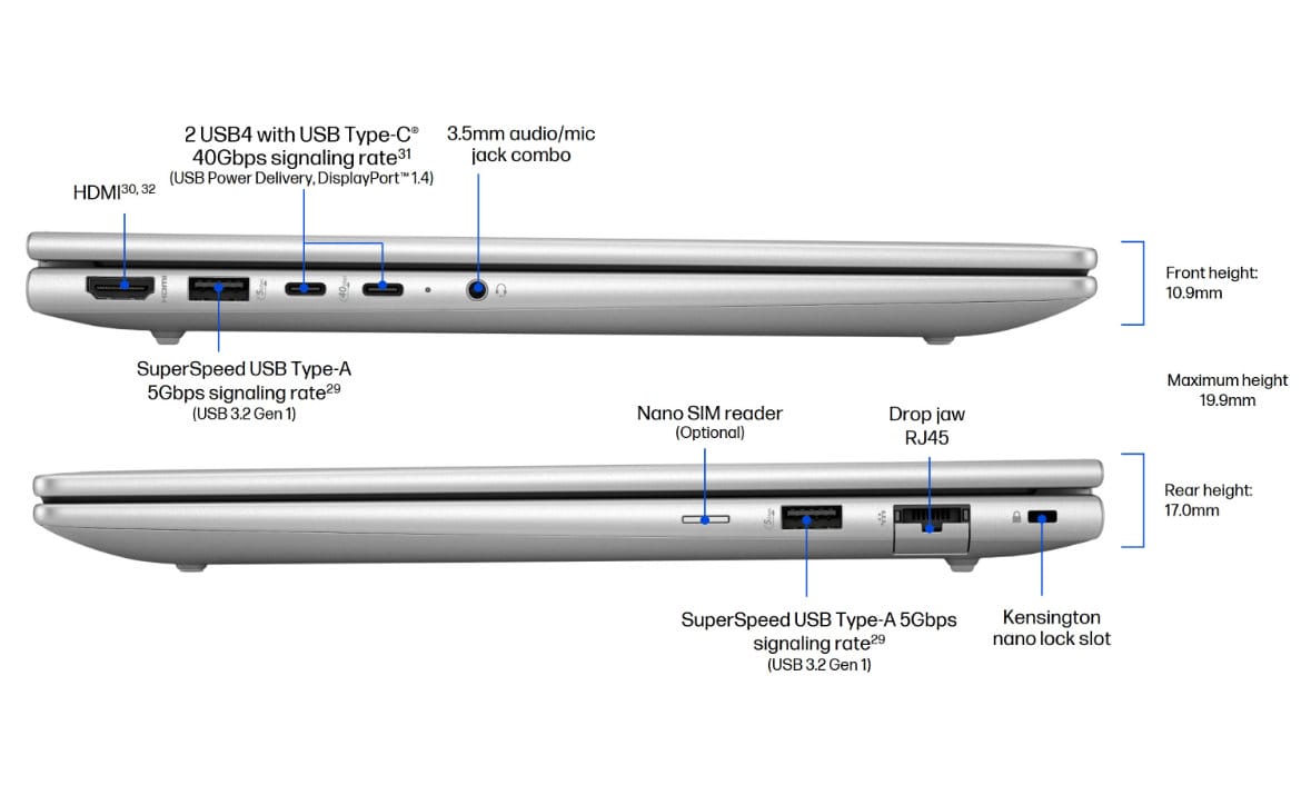 Đánh giá HP EliteBook 6 G1q: Hiệu năng Snapdragon và kết nối HP Go 5G làm nên điều đặc biệt 13 HP EliteBook 6 G1q 3