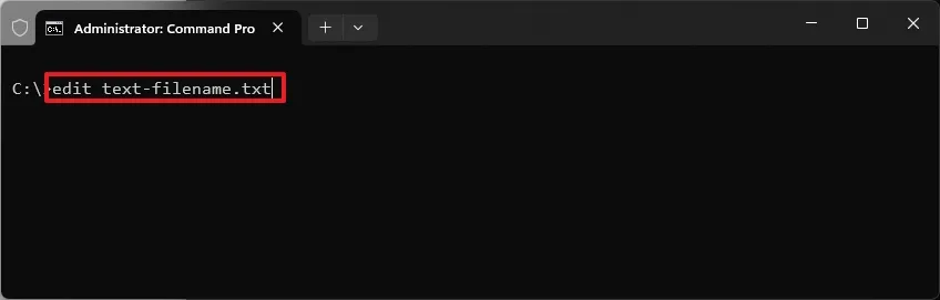 Hướng dẫn cách cài đặt trình soạn thảo văn bản dòng lệnh Microsoft Edit (mới) trên Windows 11 11 Huong dan cach cai dat trinh soan thao van ban dong lenh Microsoft Edit moi tren Windows 11 5
