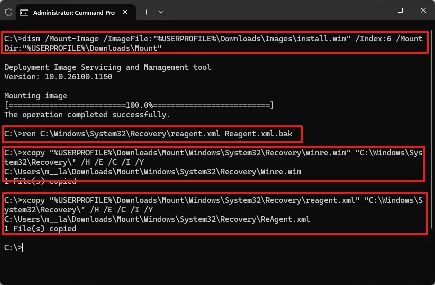Huong dan cach khac phuc phan vung Recovery bi thieu tren Windows 11 2