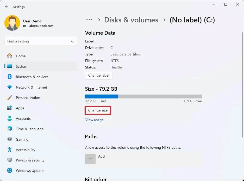 Huong dan cach khac phuc phan vung Recovery bi thieu tren Windows 11 6