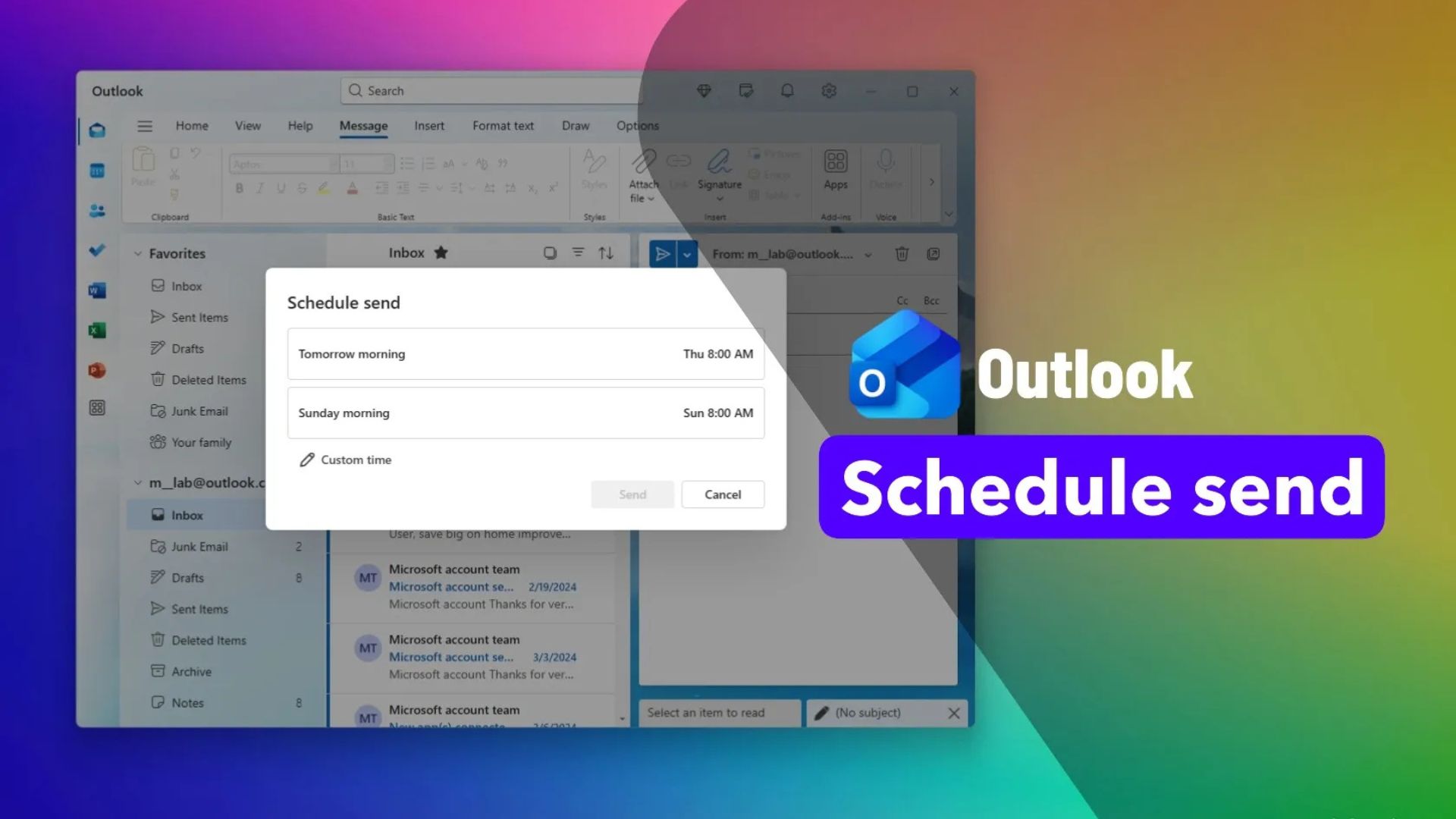 Hướng dẫn cách lên lịch email trong ứng dụng Outlook 1 Huong dan cach len lich email trong ung dung Outlook 1