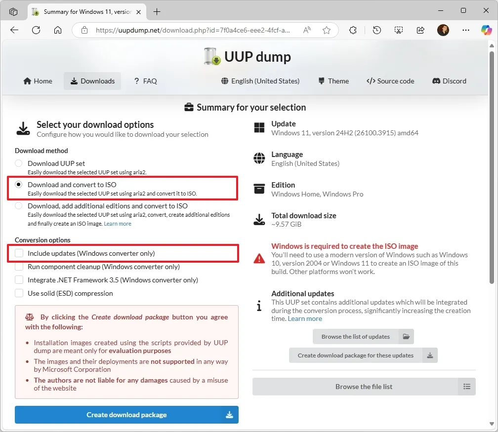 Huong dan cach tai xuong tep ISO cua Windows 11 8