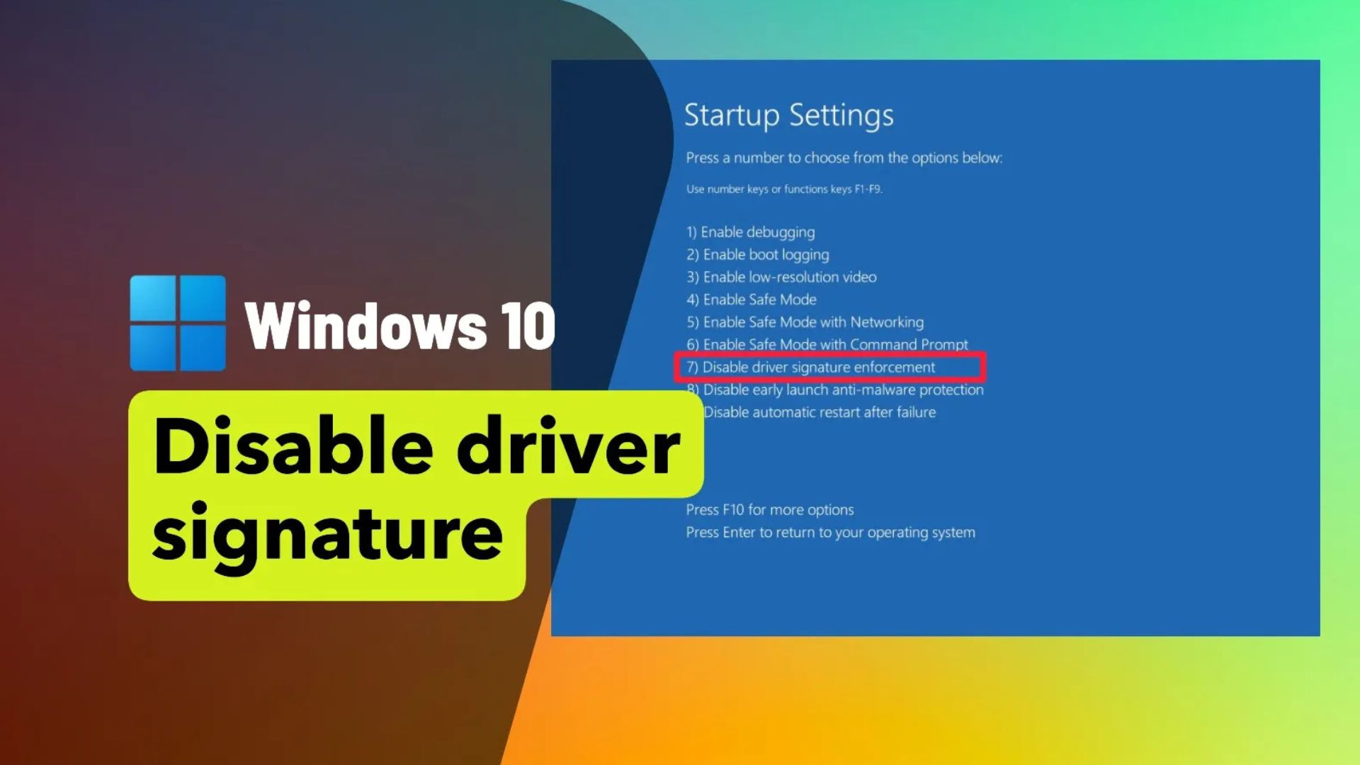Hướng dẫn cách tắt tính năng thực thi chữ ký trình điều khiển trên Windows 10 1 Huong dan cach tat tinh nang thuc thi chu ky trinh dieu khien tren Windows 10 1