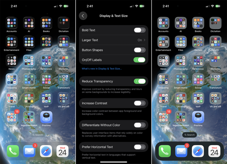 Liquid Glass khiến bạn khó chịu? Mẹo giảm hiệu ứng này trên iOS 26 cực dễ 13 Liquid Glass khien ban kho chiu 2