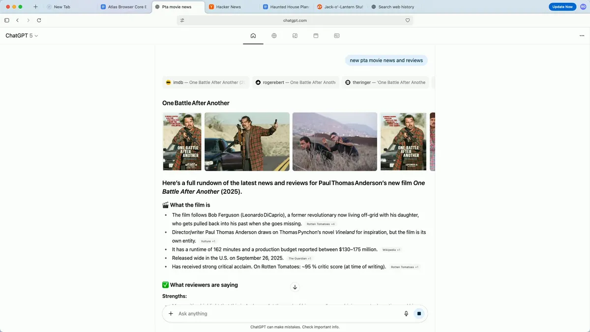 Trình duyệt ChatGPT Atlas chính thức ra mắt: Đây là 7 tính năng nổi bật khiến nó khác biệt hoàn toàn! 9 Trinh duyet ChatGPT Atlas 2