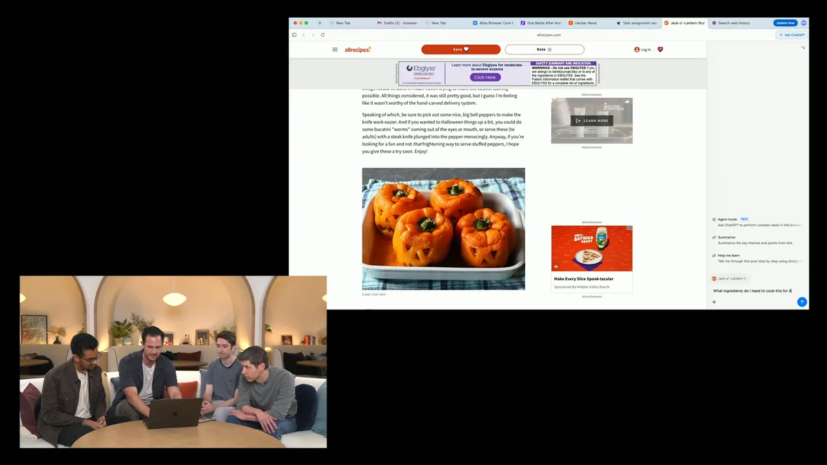 Trình duyệt ChatGPT Atlas chính thức ra mắt: Đây là 7 tính năng nổi bật khiến nó khác biệt hoàn toàn! 11 Trinh duyet ChatGPT Atlas 4