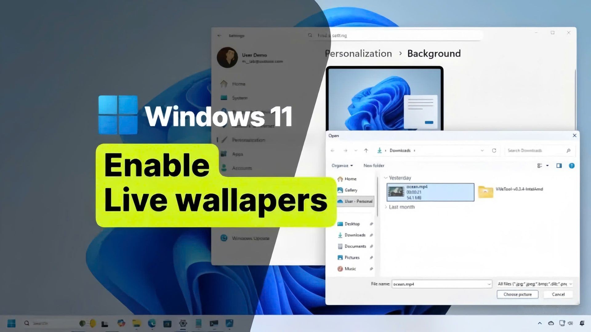 Hướng dẫn cách bật tính năng hình nền video mới trên Windows 11 25H2 và 24H2 1 cach bat tinh nang hinh nen video moi tren Windows 11 25H2 va 24H2 1