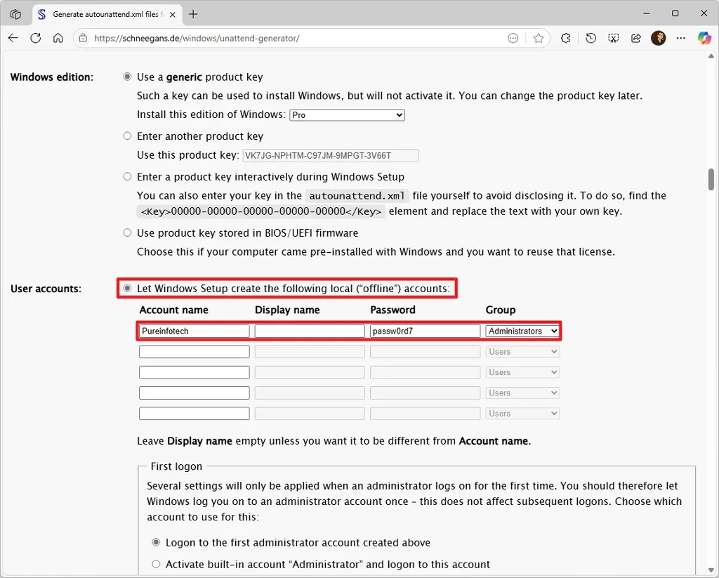 cach cai dat Windows 11 khong can bloatware tren phan cung khong duoc ho tro 8