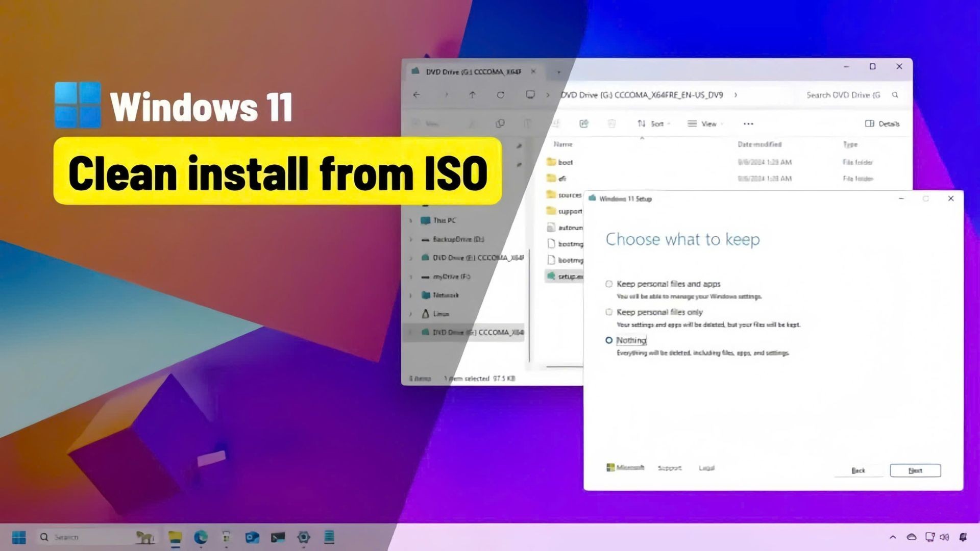 Hướng dẫn cách cài đặt Windows 11 từ ISO mà không cần USB 1 cach cai dat Windows 11 tu ISO ma khong can USB 1