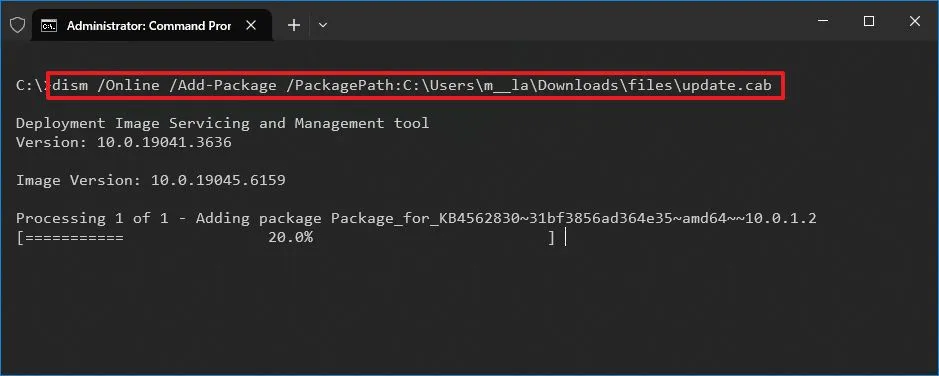 cach cai dat tep CAB de cap nhat va trinh dieu khien tren Windows 10 7