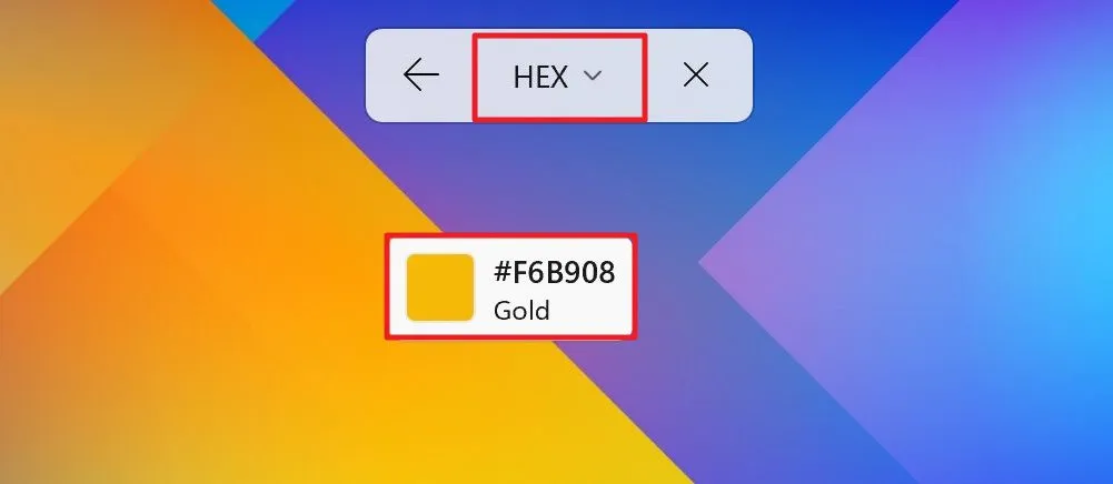 cach chon ma mau HEX RGB HSL tu bat ky pixel nao tren Windows 11 1