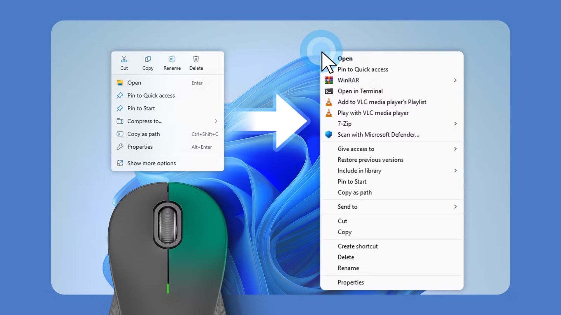Hướng dẫn cách khôi phục menu chuột phải đầy đủ trong Windows 11 1 cach khoi phuc menu chuot phai day du trong Windows 111