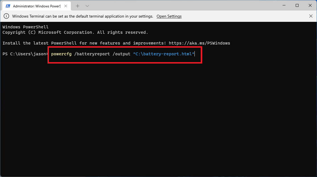 cach kiem tra tinh trang pin laptop cua ban trong Windows8