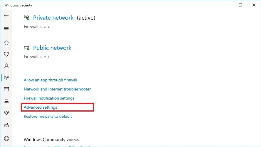 cach mo cong tuong lua tren Windows 11 13
