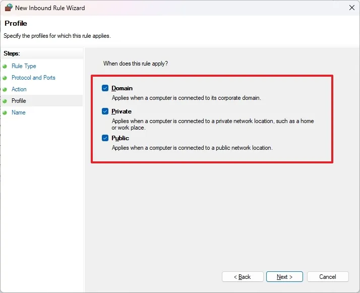 cach mo cong tuong lua tren Windows 11 8