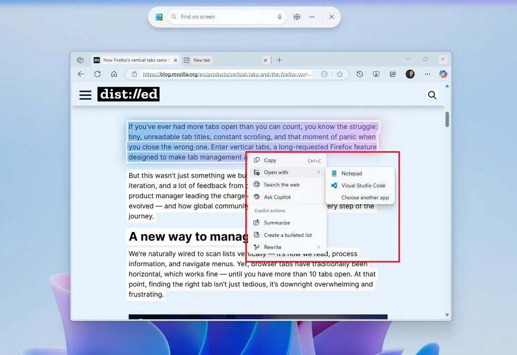 Hướng dẫn cách sử dụng Click to Do để thực hiện các hành động AI cho văn bản và hình ảnh trên Windows 11 15 cach su dung Click to Do de thuc hien cac hanh dong AI cho van ban va hinh anh tren Windows 114
