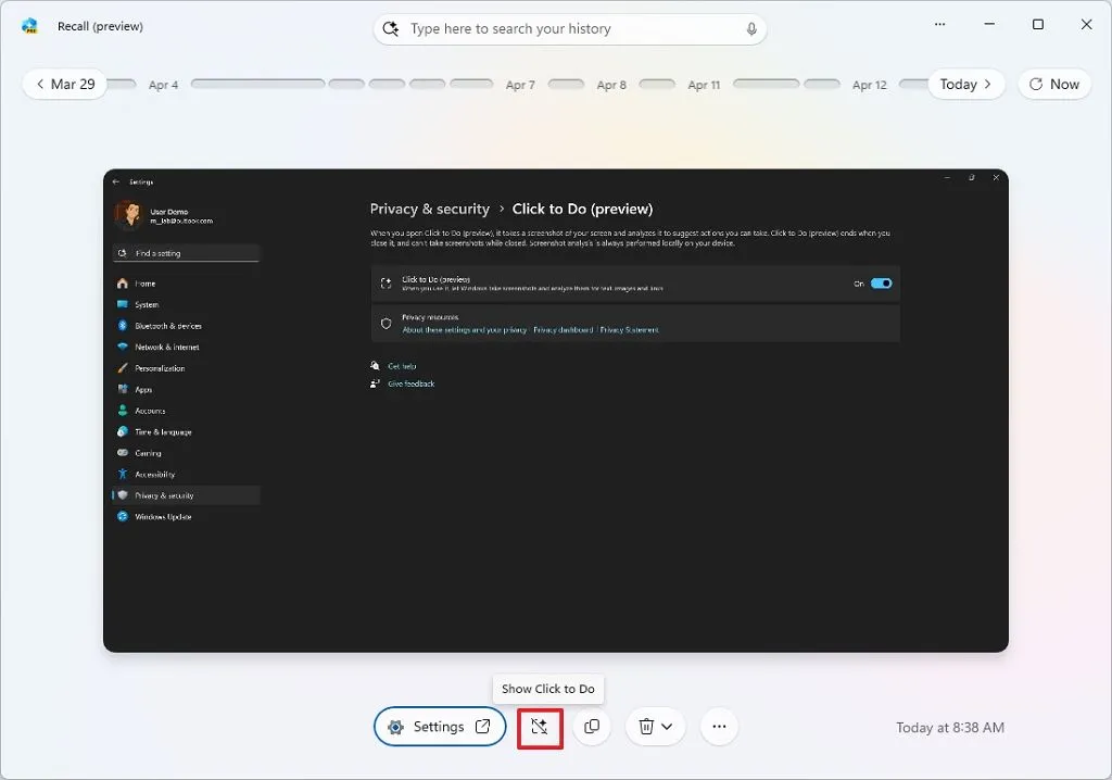 Hướng dẫn cách sử dụng Click to Do để thực hiện các hành động AI cho văn bản và hình ảnh trên Windows 11 14 cach su dung Click to Do de thuc hien cac hanh dong AI cho van ban va hinh anh tren Windows 115