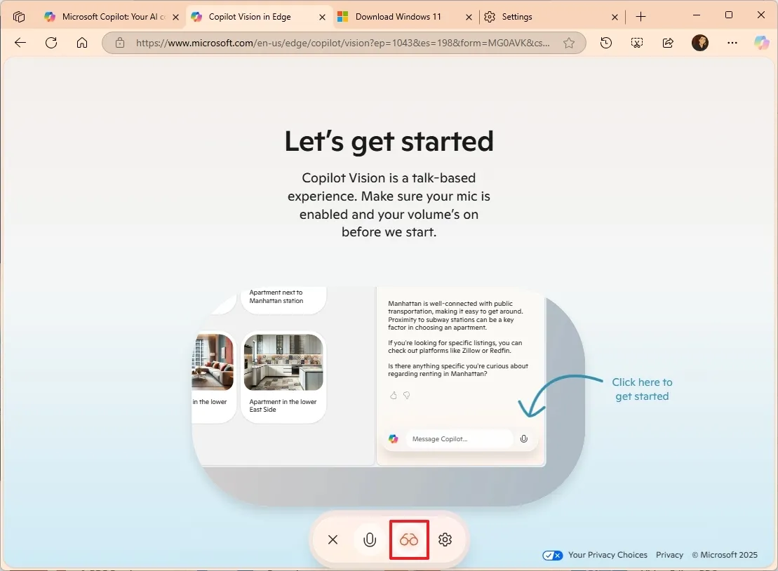 Hướng dẫn cách sử dụng Copilot Vision để nhận hỗ trợ AI trên Windows 11 9 cach su dung Copilot Vision de nhan ho tro AI tren Windows 112