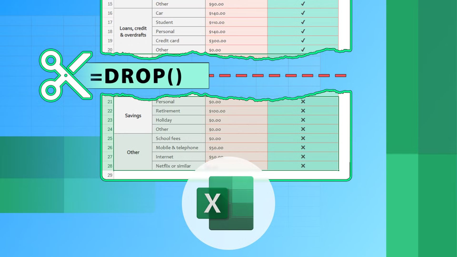Hướng dẫn cách sử dụng hàm DROP trong Microsoft Excel 1 cach su dung ham DROP trong Microsoft Excel 1
