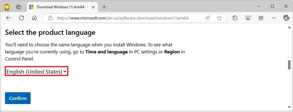 cach tai xuong tep ISO Windows 11 25H2 cho PC arm64 va Copilot12
