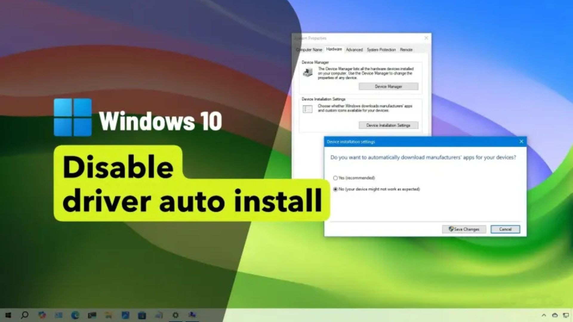 Hướng dẫn cách tắt cài đặt trình điều khiển tự động trên Windows 10 1 cach tat cai dat trinh dieu khien tu dong tren Windows 10 1