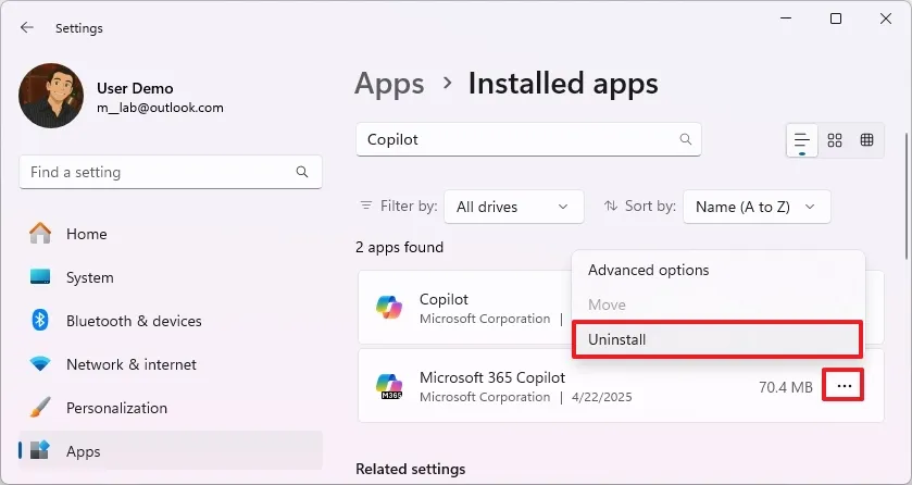 Hướng dẫn cách tắt hoặc gỡ cài đặt Copilot khỏi Windows 11 8 cach tat hoac go cai dat Copilot khoi Windows 114