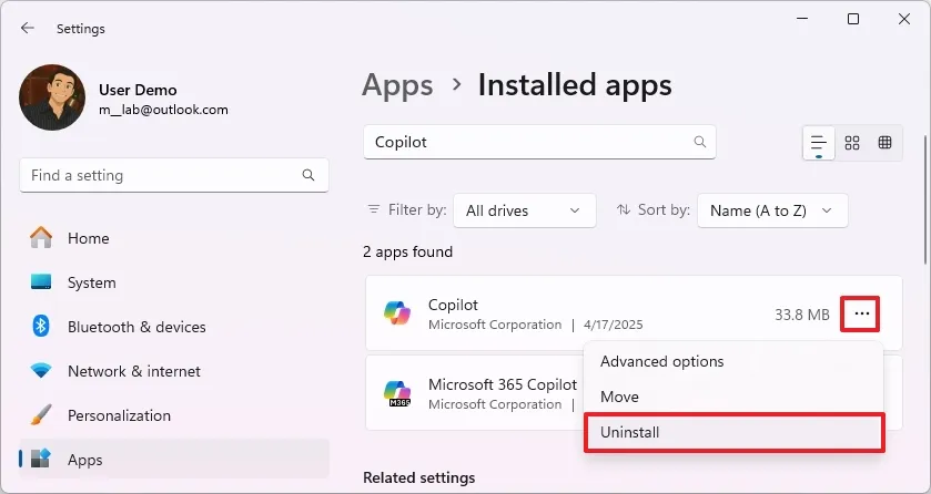 Hướng dẫn cách tắt hoặc gỡ cài đặt Copilot khỏi Windows 11 7 cach tat hoac go cai dat Copilot khoi Windows 115