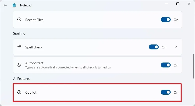 Hướng dẫn cách tắt tính năng AI của Copilot trong Notepad cho Windows 11 9 cach tat tinh nang AI cua Copilot trong Notepad cho Windows 112