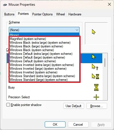 Hướng dẫn cách thay đổi màu con trỏ chuột trên Windows 11 7 cach thay doi mau con tro chuot tren Windows 11 1