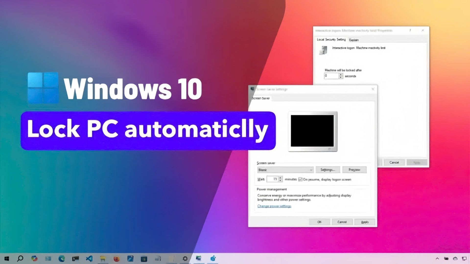 Hướng dẫn cách tự động khóa PC khi không sử dụng trên Windows 10 1 cach tu dong khoa PC khi khong su dung tren Windows 10 1